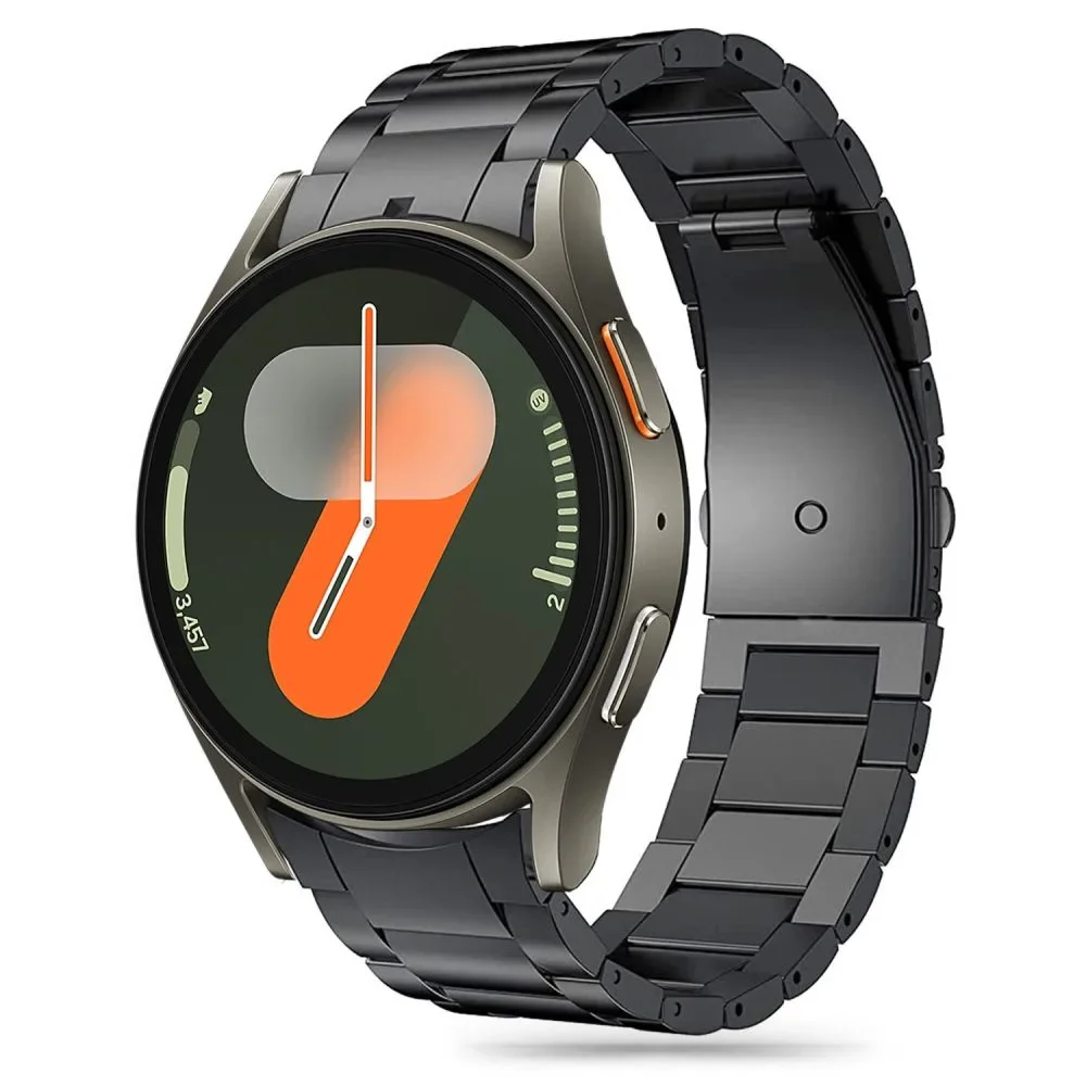 Armband für Samsung Galaxy Watch 4 / 5 / 5 Pro / 6 / 7 / FE Edelstahl – schwarz Armband für Samsung Galaxy Watch 4 / 5 / 5 Pro / 6 / 7 / FE Edelstahl – schwarz