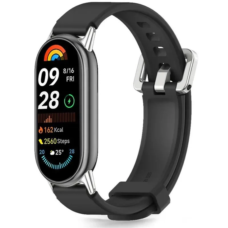 Traka za Xiaomi Smart Band 8 / 9 / 10 / NFC IconBand Classic - crna Traka za Xiaomi Smart Band 8 / 9 / 10 / NFC IconBand Classic - crna