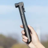 Kompakt 80 PSI 5,5 bar kézi kerékpárpumpa – fekete 6