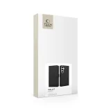 Összecsukható öko-bőr tok Samsung Galaxy S25 FE Wallet - fekete 5