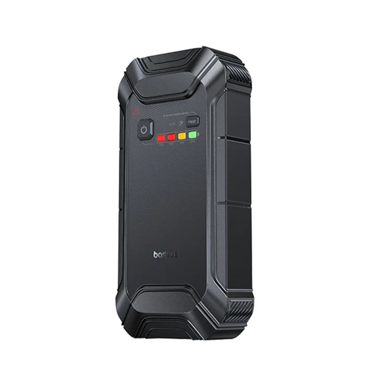 Indító segédeszköz járművekhez, 12000 mAh, 12 V – fekete