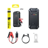 Indító segédeszköz járművekhez, 12000 mAh, 12 V – fekete 5