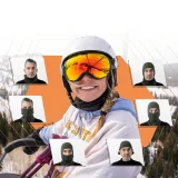 Skijaška balaklava za biciklizam i motociklizam, veličina L - crna 6