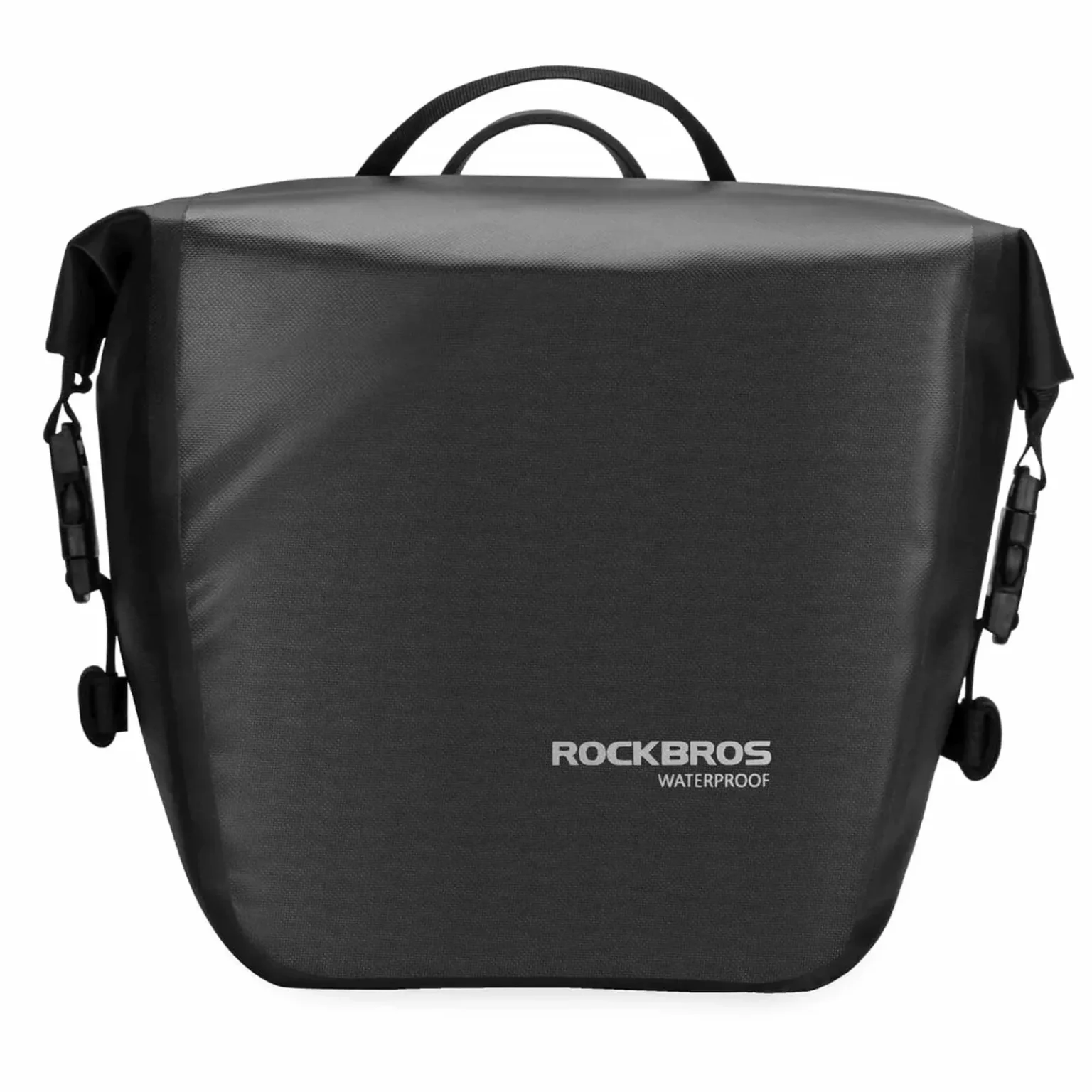 Vodootporna biciklistička torba za nosač s naramenicom, 10-14 L - crna Vodootporna biciklistička torba za nosač s naramenicom, 10-14 L - crna