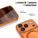 MagFlex MagSafe-Hülle für iPhone 17 Pro – Transparent-Orange 3
