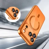 MagFlex MagSafe-Hülle für iPhone 17 Pro – Transparent-Orange 4