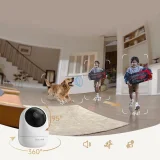 1080p IR Wi-Fi Bluetooth beltéri megfigyelő kamera - fehér 6