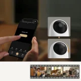 1080p IR Wi-Fi Bluetooth beltéri megfigyelő kamera - fehér 7