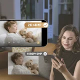 2K IR Wi-Fi Bluetooth beltéri megfigyelő kamera – fehér 3