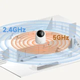2K IR Wi-Fi Bluetooth beltéri megfigyelő kamera – fehér 4