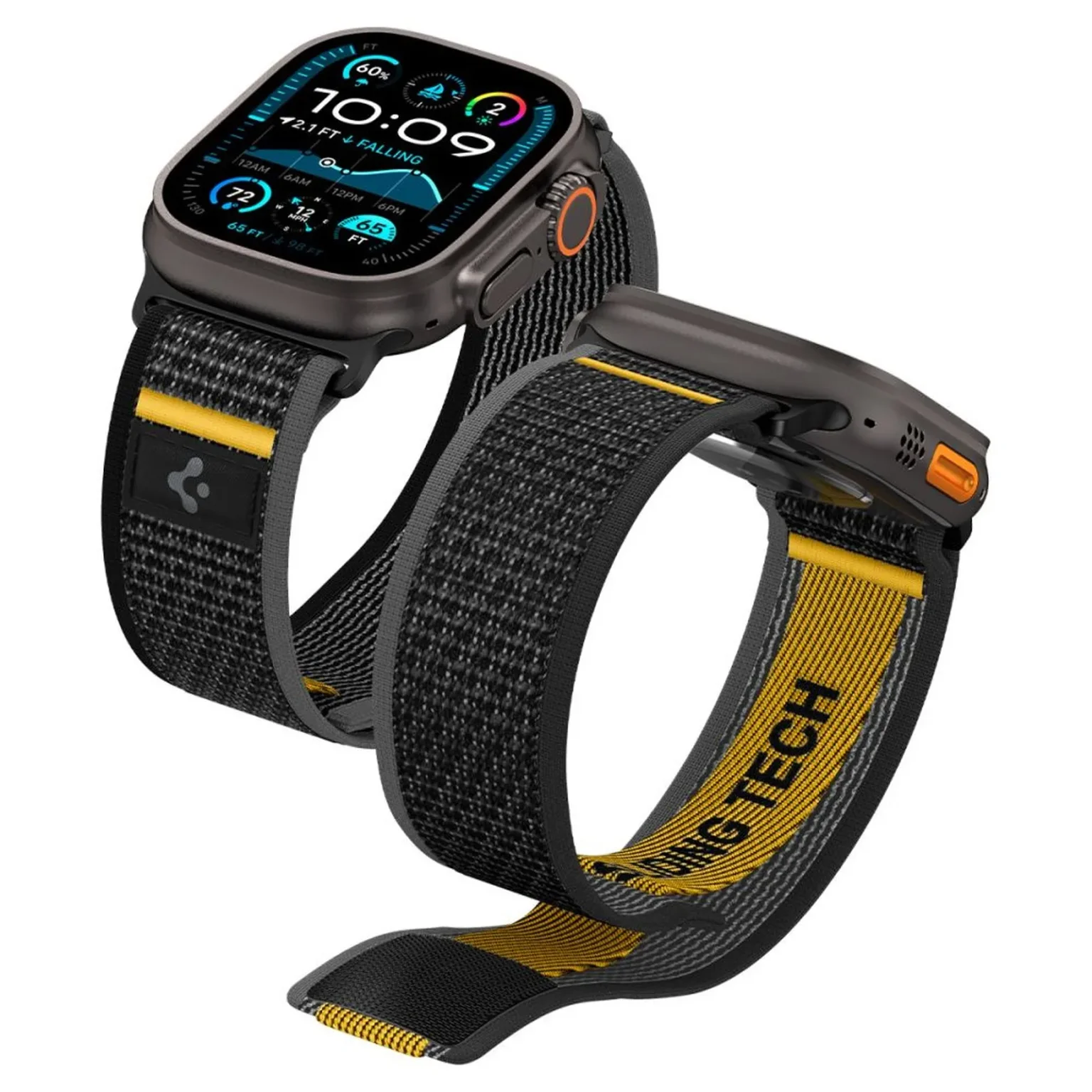 Athlex Air Apple Watch 44 / 45 / 46 / 49 mm-es szíj - Fekete