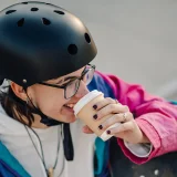Könnyű BMX/scooter bukósisak, 48-52 cm - fekete 6
