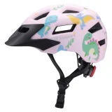 Gyermek MTB biciklis sisak levehető napellenzővel, 48-52 cm - rózsaszín 2