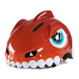 Gyermek biciklis sisak 52-56 cm - piros dinoszaurusz 2