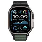 Apple Watch 44 / 45 / 46 / 49 mm-es szíj - fekete és zöld 4