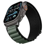 Apple Watch 44 / 45 / 46 / 49 mm-es szíj - fekete és zöld 8