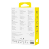 Airpow Lite 10000mAh 15W-os Power Bank 30cm-es USB-A USB-C kábellel - Fehér színben 5