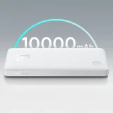 Airpow Lite 10000mAh 15W-os Power Bank 30cm-es USB-A USB-C kábellel - Fehér színben 7