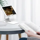 Sklopivi stalak za stol za telefon ili tablet - bijeli 4