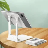 Sklopivi stalak za stol za telefon ili tablet - bijeli 6