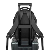 Repülőgépes utazási hátizsák laptop zsebbel, 20L, 40x20x25 cm - fekete 4