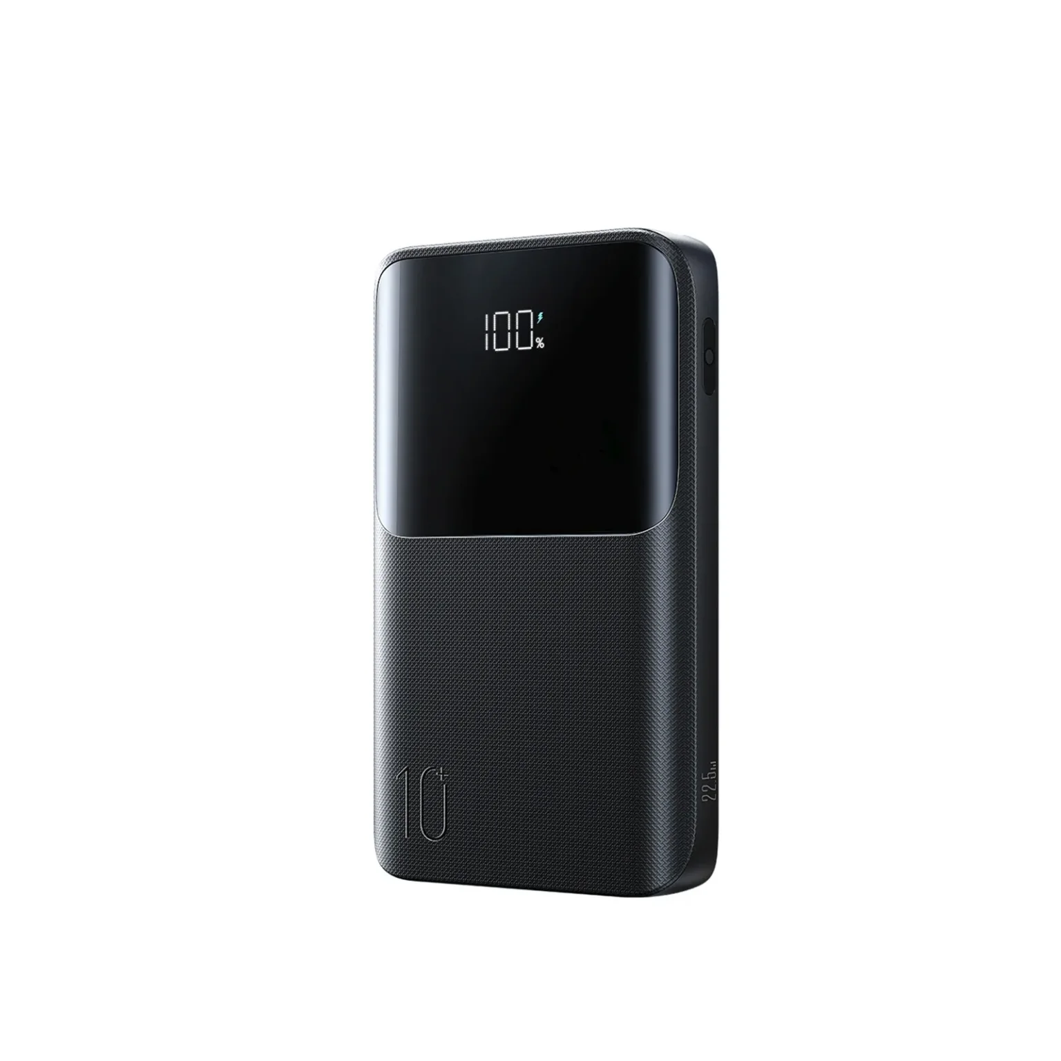10000mAh 22.5W USB-A USB-C Power Bank kijelzővel JR-QP191 Mini - Fekete