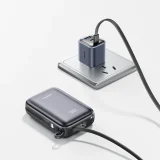 20000mAh 22.5W USB-C Power Bank dupla kábellel - Fekete 10