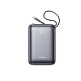 20000mAh 22.5W USB-C Power Bank dupla kábellel - Fekete 2
