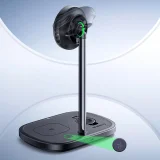 3 az 1-ben induktív töltő okostelefonhoz, órához és fejhallgatóhoz hűtéssel, 45 W-os USB-C kábellel - fekete színben 7