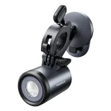2 az 1-ben 3000mAh 660 lm IP68 LED-es IP68 LED-es okostelefon kerékpártartó újratölthető lámpával - fekete és szürke 2