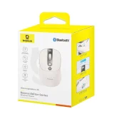 Vezeték nélküli egér újratölthető akkumulátorral, akkumulátor kijelzővel, 4000 DPI, 800 mAh, 2,4 GHz, BT - fehér 10