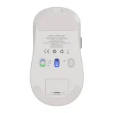 Vezeték nélküli egér újratölthető akkumulátorral, akkumulátor kijelzővel, 4000 DPI, 800 mAh, 2,4 GHz, BT - fehér 2