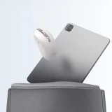 Vezeték nélküli egér újratölthető akkumulátorral, akkumulátor kijelzővel, 4000 DPI, 800 mAh, 2,4 GHz, BT - fehér 8