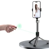 Selfie bot állvánnyal és Bluetooth távirányítóval, 1,1 m - fekete 7