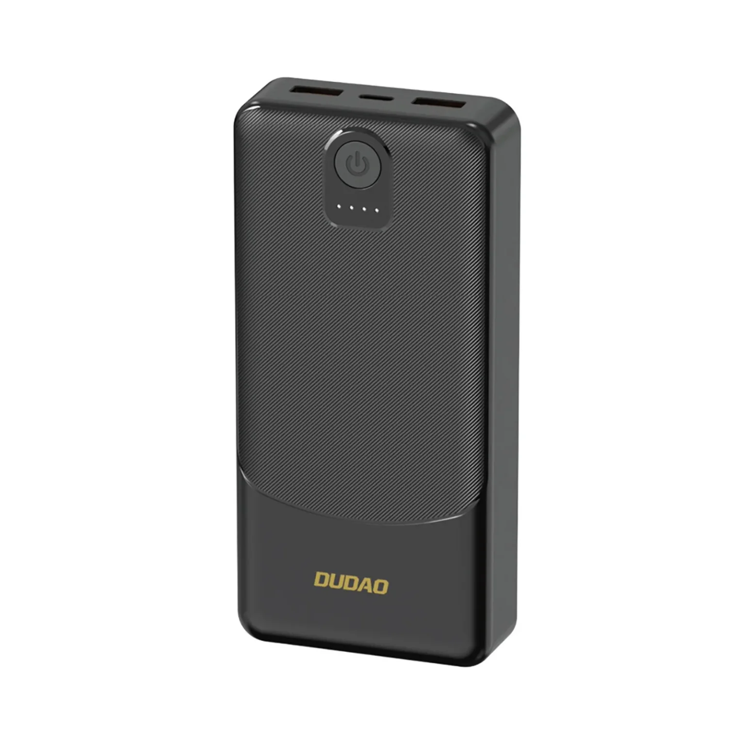 20 000 mAh-s USB-A-csatlakozós K10Pro 2,4 A-s hordozható akkumulátor – fekete