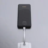 20 000 mAh-s USB-A-csatlakozós K10Pro 2,4 A-s hordozható akkumulátor – fekete 2