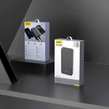 20 000 mAh-s USB-A-csatlakozós K10Pro 2,4 A-s hordozható akkumulátor – fekete 5