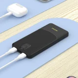 20 000 mAh-s USB-A-csatlakozós K10Pro 2,4 A-s hordozható akkumulátor – fekete 7