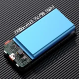 30 000 mAh-s hordozható akkumulátor USB-A és USB-C csatlakozóval, K15Max PD 22,5 W, USB-C és iPhone Lightning kábellel – fehér 3