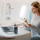 25 000 mAh-s USB-C és USB-A csatlakozóval ellátott, 210 W-os hordozható akkumulátor – fekete 7