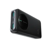 20 000 mAh-s hordozható akkumulátor digitális kijelzővel, USB-A, USB-C, 22,5 W – fekete 3