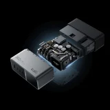 5-u-1 stanica za punjenje s digitalnim zaslonom, USB-A, USB-C, 300 W - srebrena 10