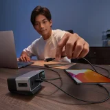 5-u-1 stanica za punjenje s digitalnim zaslonom, USB-A, USB-C, 300 W - srebrena 5