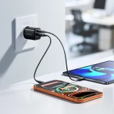 33 W-os USB-A–USB-C fali töltő – fekete 11