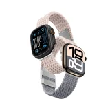2 darabos Apple Watch 42 mm-es Blend Band karkötő szett – rózsaszín-szürke / rózsaszín