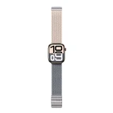 2 darabos Apple Watch 42 mm-es Blend Band karkötő szett – rózsaszín-szürke / rózsaszín 2