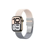 2 darabos Apple Watch 42 mm-es Blend Band karkötő szett – rózsaszín-szürke / rózsaszín 3