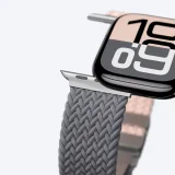 2 darabos Apple Watch 42 mm-es Blend Band karkötő szett – rózsaszín-szürke / rózsaszín 6