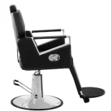 Scaun de frizerie profesional TURIN Physa negru, pivotant, cu suport pentru picioare 5
