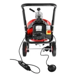 390 W-os, 23 m-es MSW-DRAIN CLEAN 23E elektromos spirálcsatornatisztító + fejek 4